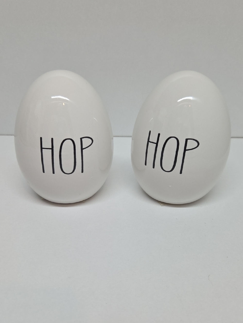 NWOT White Ceramic 'HOP' Decor
